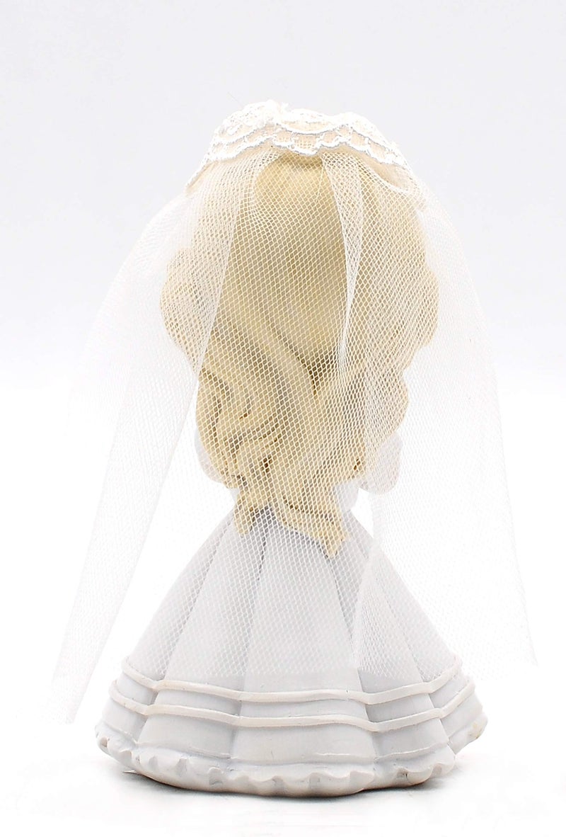 Comfy Hour First Holy Communion Gift for Girls - Praying Girl Figurine with Rosary - 6.7 Inch Catholic Religious Keepsake for Baptism, Confirmation, Christening - Hand-Painted Resin Statue - Image 2